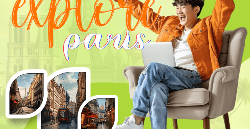 Family travelers in Paris using automatic luggage lockers near Gare du Nord while exploring the city comfortably with children and suitcases.