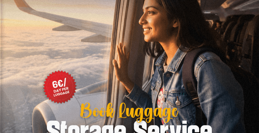 Traveler exploring Paris hands-free after using secure luggage storage Paris service, walking near the Eiffel Tower with no luggage, enjoying a stress-free 2026 city tour.